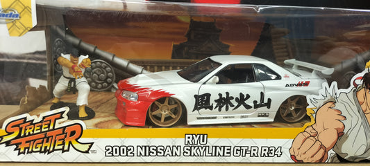 Jada Toys 1/24 Nissan Skyline GT-R R34 RYU 2002 Japan JDM