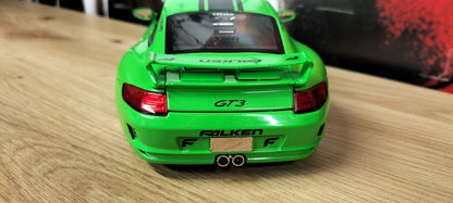 Jada Toys 1/24 Porsche 911 GT3 996 Custom Green Falken Big Time Muscle