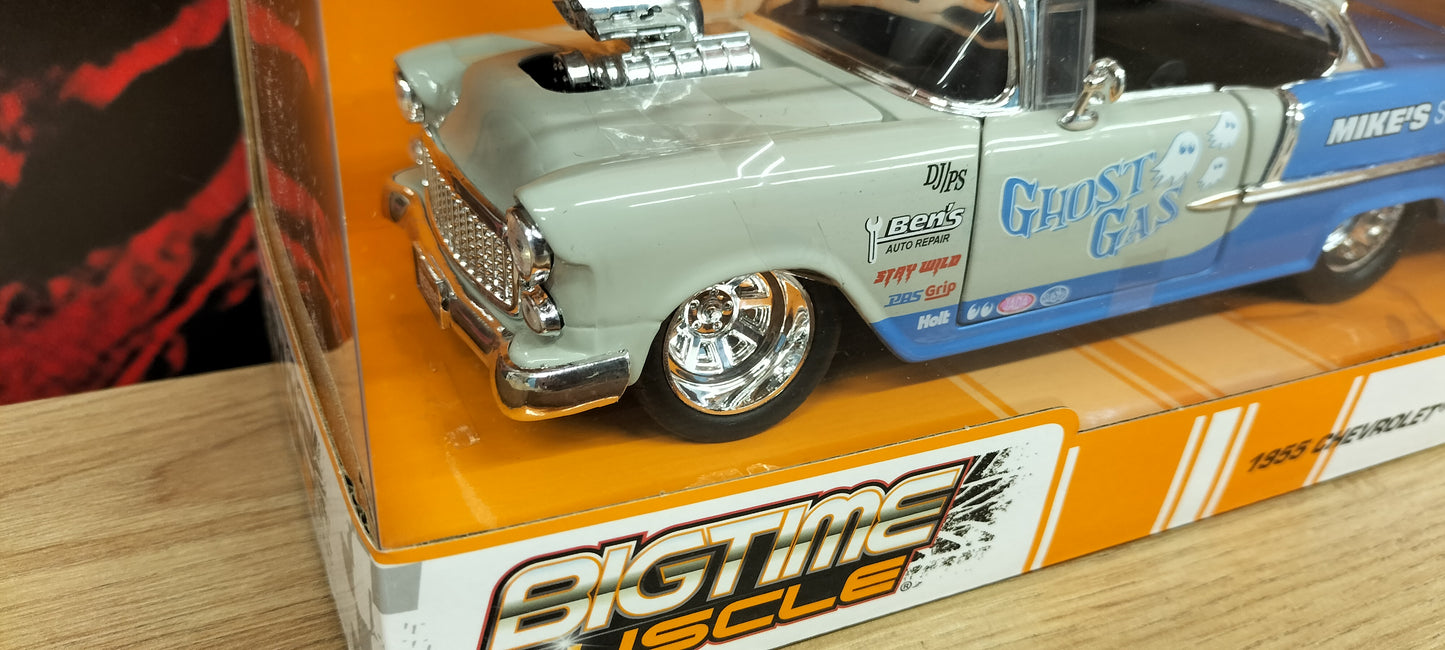 Jada Toys 1/24 Chevy Bel-Air Blue Gasser 1955 Big Time Muscle