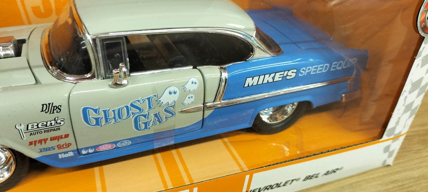 Jada Toys 1/24 Chevy Bel-Air Blue Gasser 1955 Big Time Muscle
