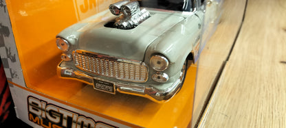 Jada Toys 1/24 Chevy Bel-Air Blue Gasser 1955 Big Time Muscle
