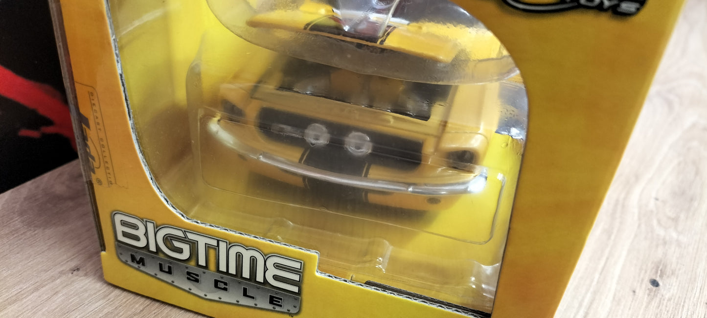 Jada Toys 1/24 Ford Mustang Shelby GT-500KR 1967 Yellow Race Big Time Muscle
