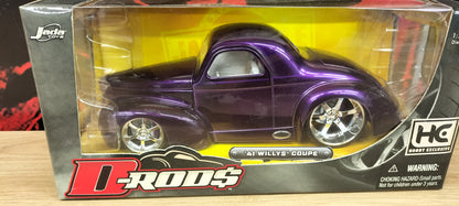 Jada Toys 1/24 Willys Coupe Purple 1940 D-Rods