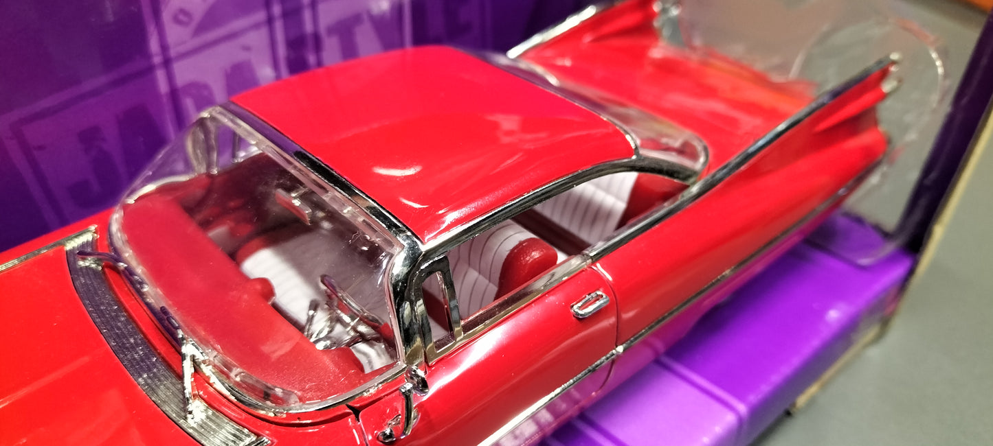 Jada Toys 1/24 Cadillac Coupe Deville 1959 Red Big Time Muscle