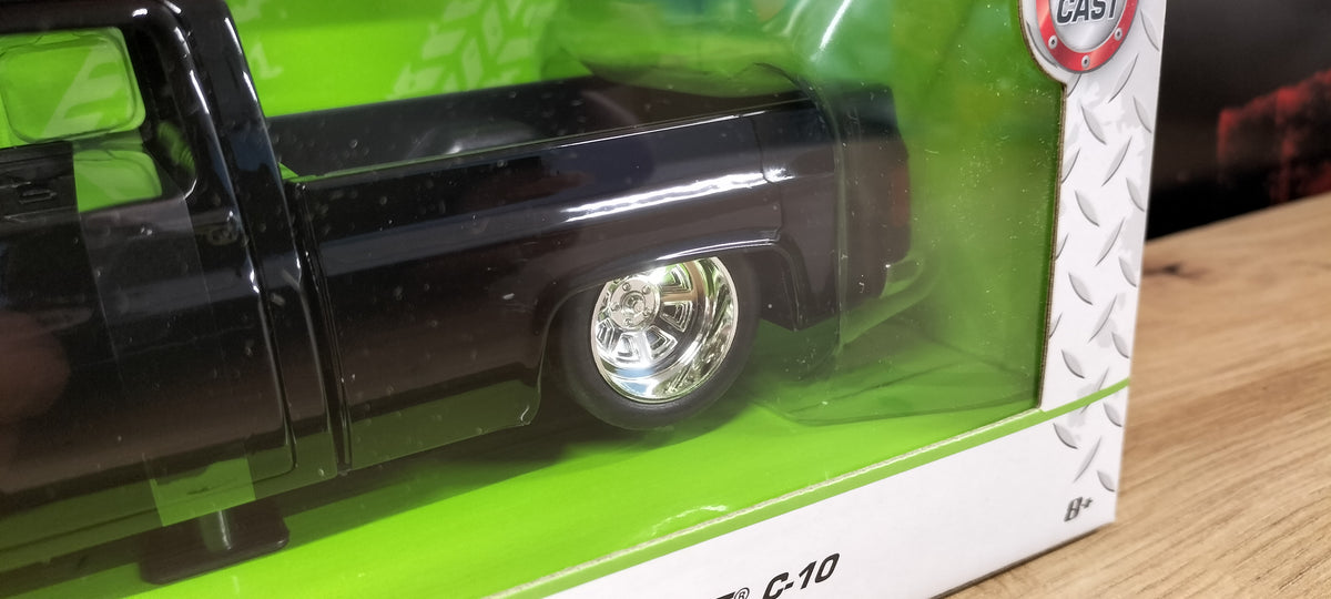 Jada Toys 1/24 Chevy C-10 Black 1985 Just Truck