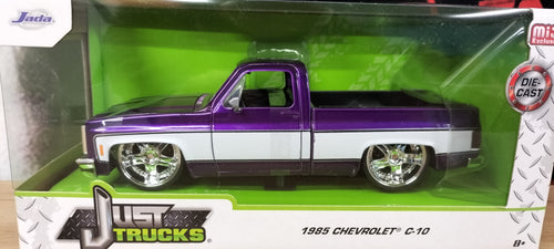 Jada Toys 1/24 Chevy C-10 Purple White 1985 Just Truck