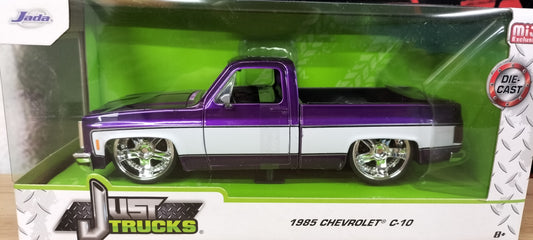 Jada Toys 1/24 Chevy C-10 Purple White 1985 Just Truck