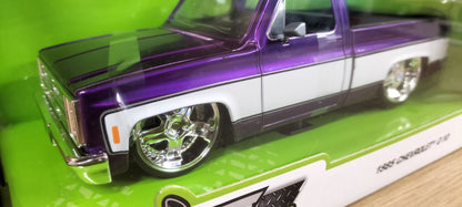 Jada Toys 1/24 Chevy C-10 Purple White 1985 Just Truck