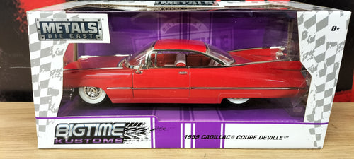 Jada Toys 1/24 Cadillac Coupe Deville 1959 Red Big Time Muscle