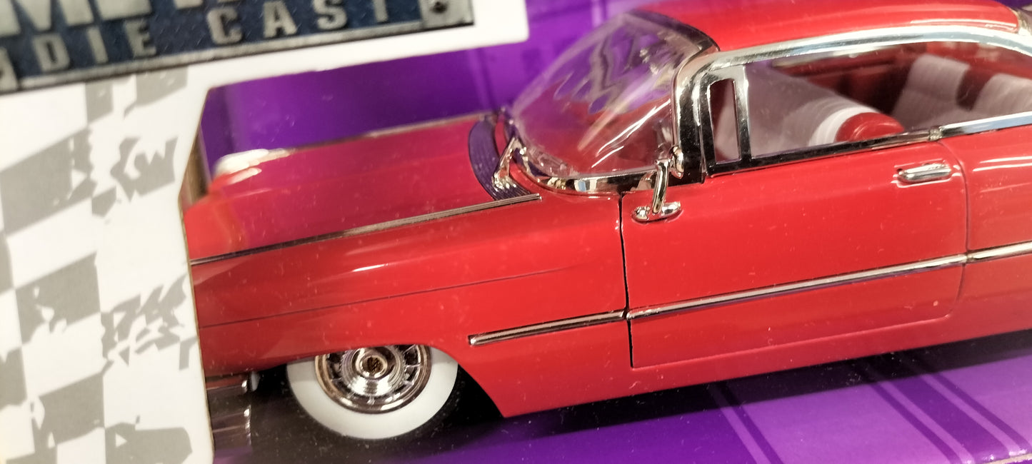 Jada Toys 1/24 Cadillac Coupe Deville 1959 Red Big Time Muscle
