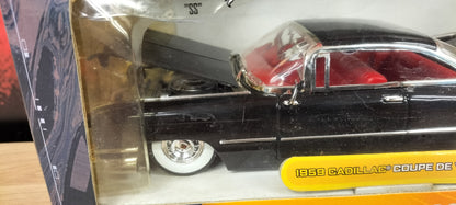 Jada Toys 1/24 Cadillac Coupe Deville 1959 Black Dub City
