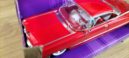 Jada Toys 1/24 Cadillac Coupe Deville 1959 Red Big Time Muscle