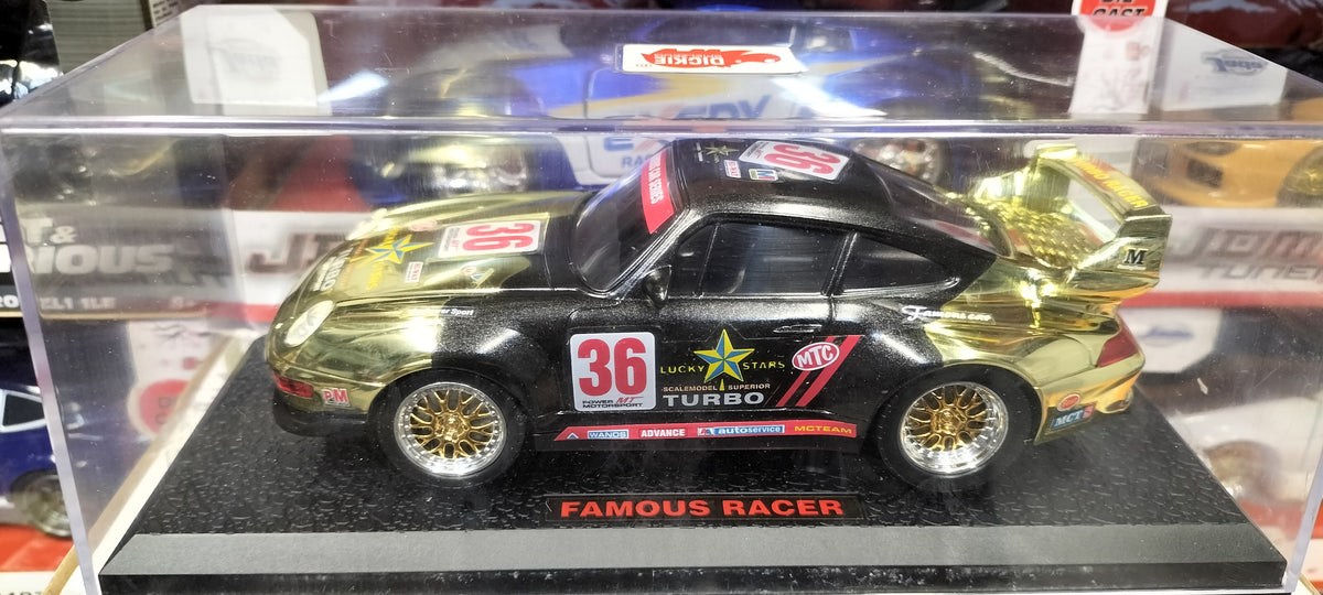 Jada Toys 1/24 Porsche 911 Black Gold Dicky Toys + gablota