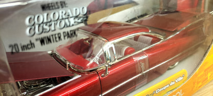 Jada Toys 1/24 Cadillac Coupe Deville 1959 Cherry Red Dub City