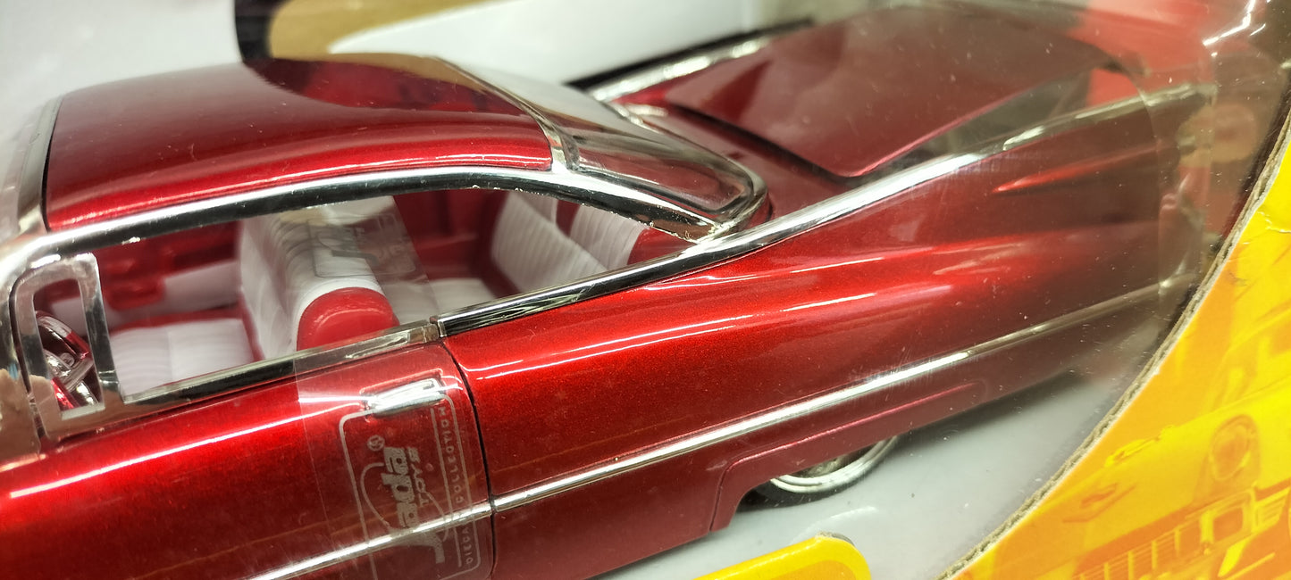 Jada Toys 1/24 Cadillac Coupe Deville 1959 Cherry Red Dub City