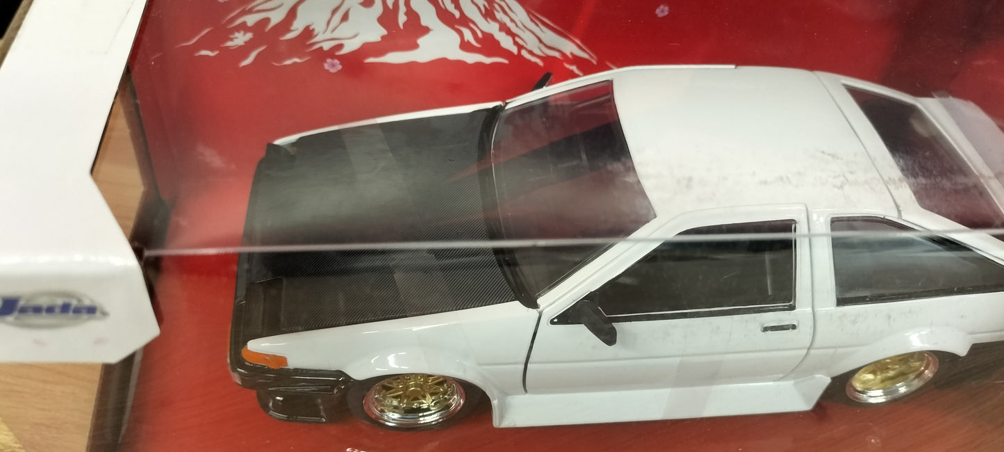 Jada Toys 1/24 Toyota Trueno AE86 White 1986 JDM