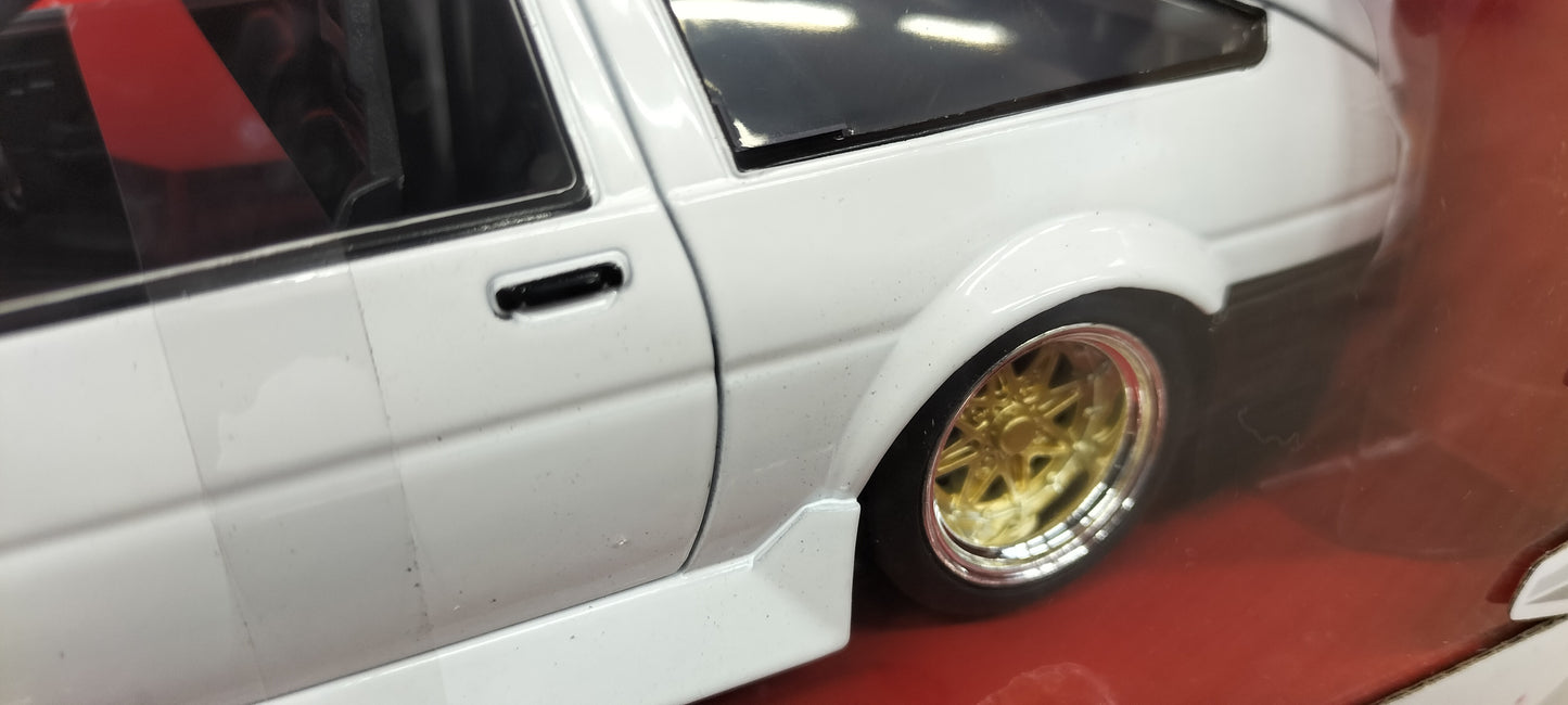 Jada Toys 1/24 Toyota Trueno AE86 White 1986 JDM