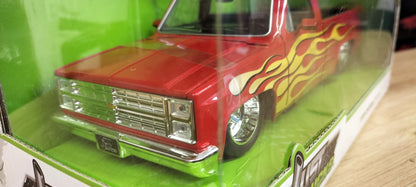 Jada Toys 1/24 Chevy C-10 Red Flame 1985 Just Truck
