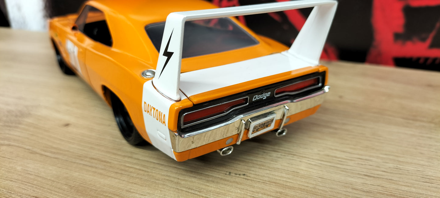 Jada Toys 1/24 Dodge Charger Daytona 1969 Orange "71 Big Time Muscle