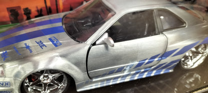 Jada Toys 1/24 Nissan Skyline BNR34 Brian Fast & Furious wersja BRUSCH 25th Anniversary