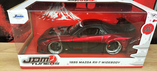 Jada Toys 1/24 Mazda RX-7 Widebody Candy Red Veilside 1995 JDM