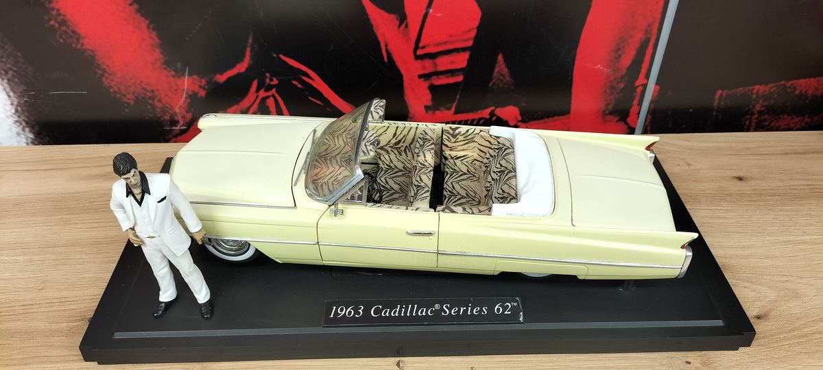 Jada Toys 1/18 Cadillac Eldorado Scareface + figurka Al pacino