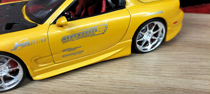 Jada Toys 1/24 Mazda RX-7 FD3S Option-D Yellow JDM