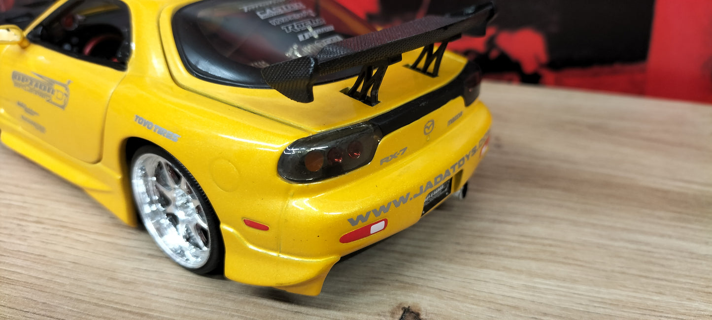 Jada Toys 1/24 Mazda RX-7 FD3S Option-D Yellow JDM