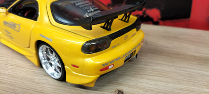 Jada Toys 1/24 Mazda RX-7 FD3S Option-D Yellow JDM