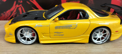 Jada Toys 1/24 Mazda RX-7 FD3S Option-D Yellow JDM