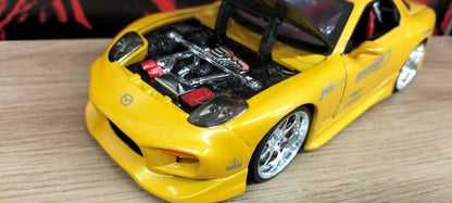 Jada Toys 1/24 Mazda RX-7 FD3S Option-D Yellow JDM