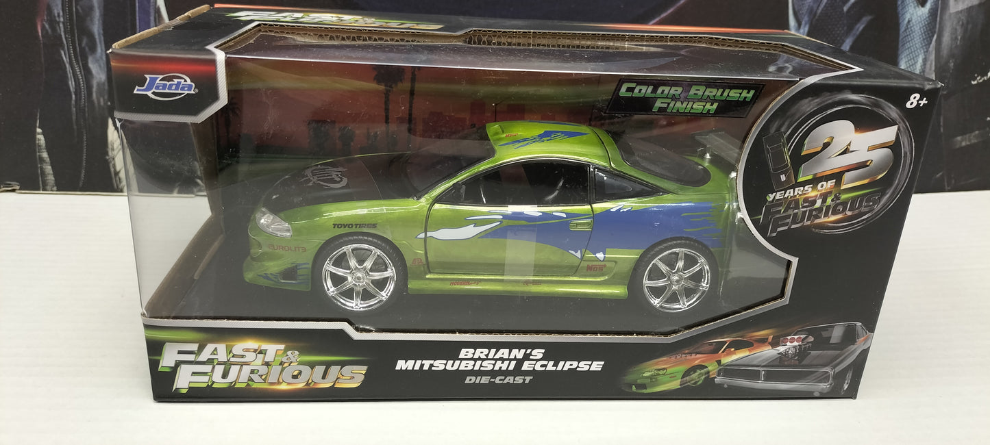 Jada Toys 1/24 Mitsubishi Eclipse Brian Fast & Furious wersja BRUSCH 25th Anniversary