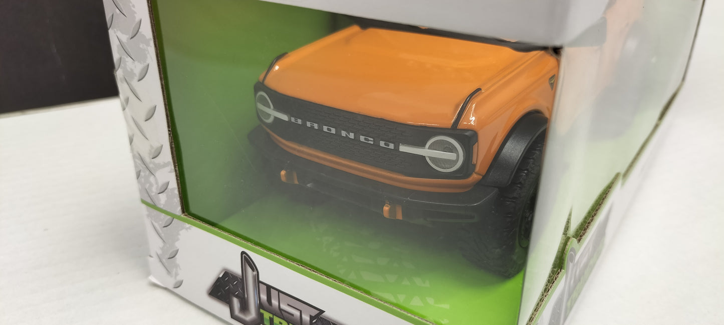 Jada Toys 1/24 Ford Bronco Orange 2021 Just Truck