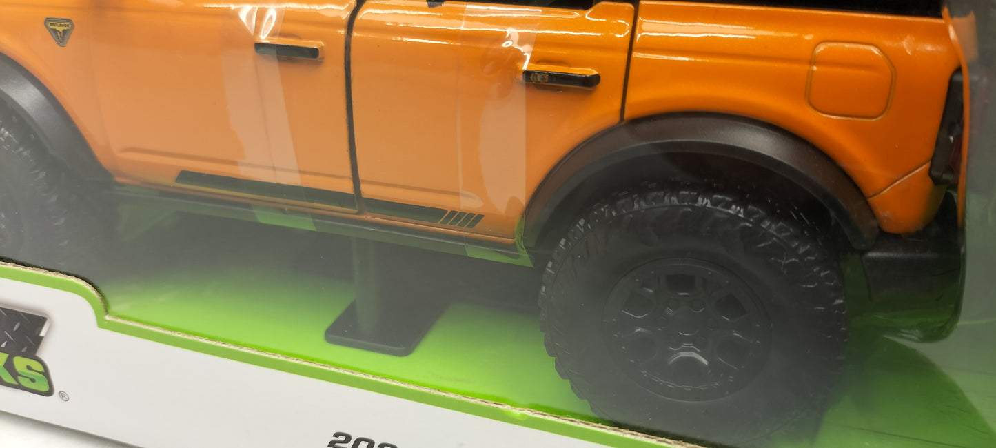 Jada Toys 1/24 Ford Bronco Orange 2021 Just Truck