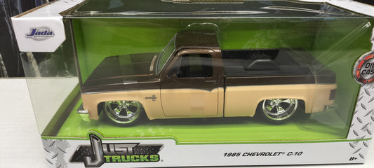 Jada Toys 1/24 Chevy C-10 1985 Brown Beige Just Truck