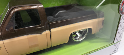 Jada Toys 1/24 Chevy C-10 1985 Brown Beige Just Truck