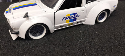 Jada Toys 1/24 Mazda RX-3 GReddy ToyoTires White CUSTOM