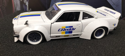 Jada Toys 1/24 Mazda RX-3 GReddy ToyoTires White CUSTOM