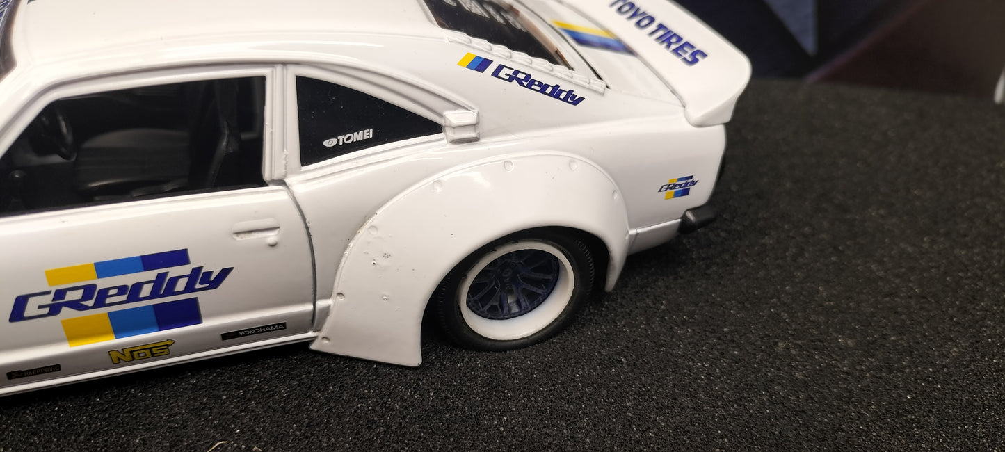 Jada Toys 1/24 Mazda RX-3 GReddy ToyoTires White CUSTOM