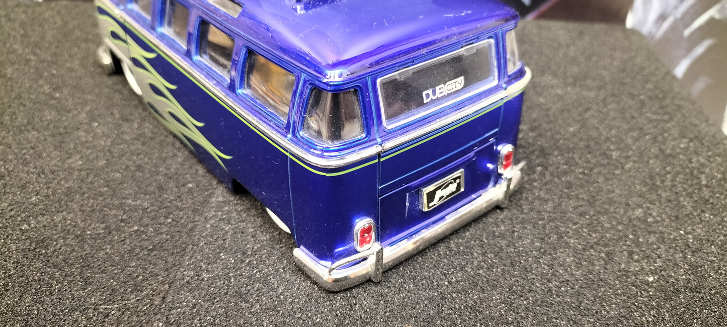Jada Toys 1/24 VW Bus Flame Big Time Muscle USED
