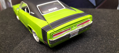 Jada Toys 1/24 Dodge Charger R/T 1970 Lime Green Big Time Muscle USED