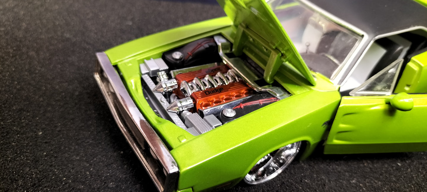 Jada Toys 1/24 Dodge Charger R/T 1970 Lime Green Big Time Muscle USED