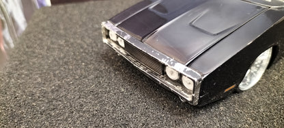 Jada Toys 1/24 Dodge Charger R/T 1970 Black Silver Big Time Muscle USED
