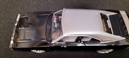 Jada Toys 1/24 Dodge Charger R/T 1970 Black Silver Big Time Muscle USED