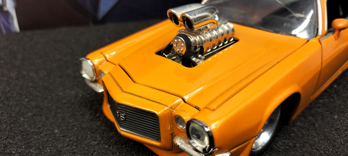 Jada Toys 1/24 Chevy Camaro 1971 Gasser Orange Big Time Muscle USED