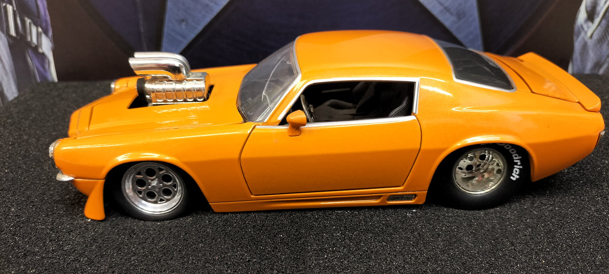 Jada Toys 1/24 Chevy Camaro 1971 Gasser Orange Big Time Muscle USED