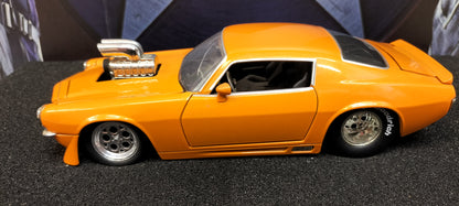 Jada Toys 1/24 Chevy Camaro 1971 Gasser Orange Big Time Muscle USED