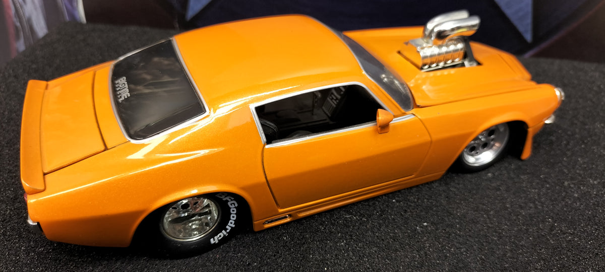 Jada Toys 1/24 Chevy Camaro 1971 Gasser Orange Big Time Muscle USED
