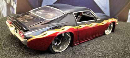 Jada Toys 1/24 Chevy Camaro 1971 Flame  Big Time Muscle USED