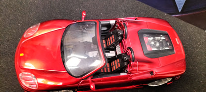 Hot Wheels 1/24 Ferrari 360 Spider Silver i Candy Red Dropotaro USED